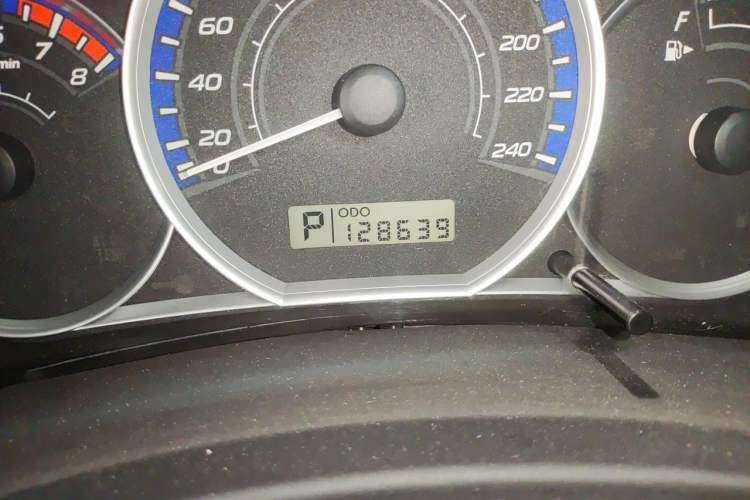 Used Subaru Forester 2012 2.5XS 15th Anniversary Deluxe Edition Odometer Close Up
