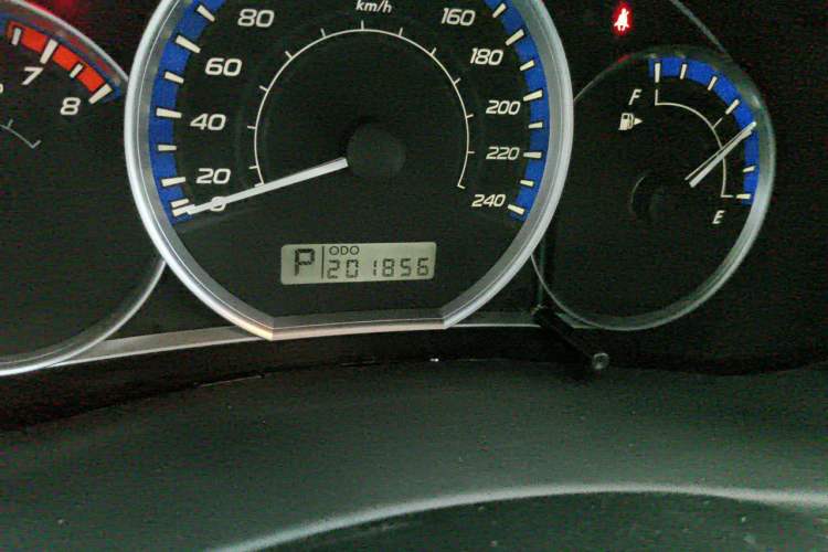 Used Subaru Forester 2012 Classic 2.5XS Automatic Deluxe Navigation Edition Odometer Close Up