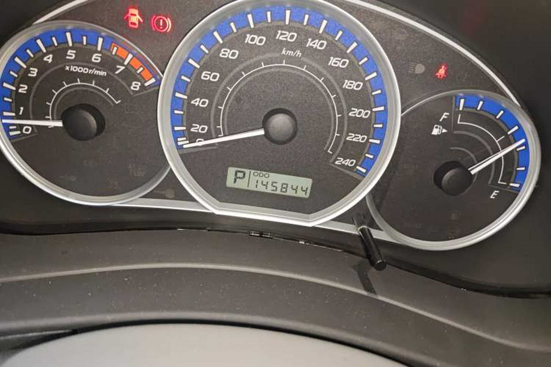 Used Subaru Forester 2012 Classic 2.5XS Automatic Luxury Edition Odometer Close Up
