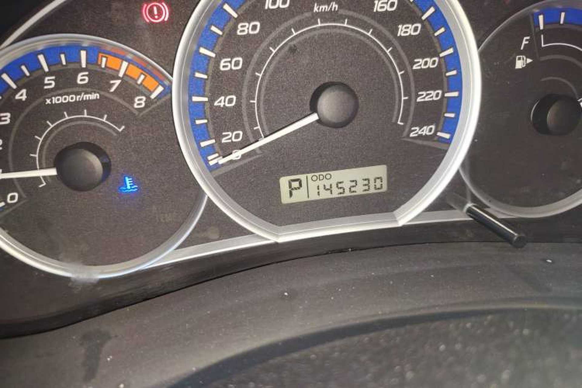 Used Subaru Forester 2012 Classic 2.5XS Automatic Sport Edition Odometer Close Up