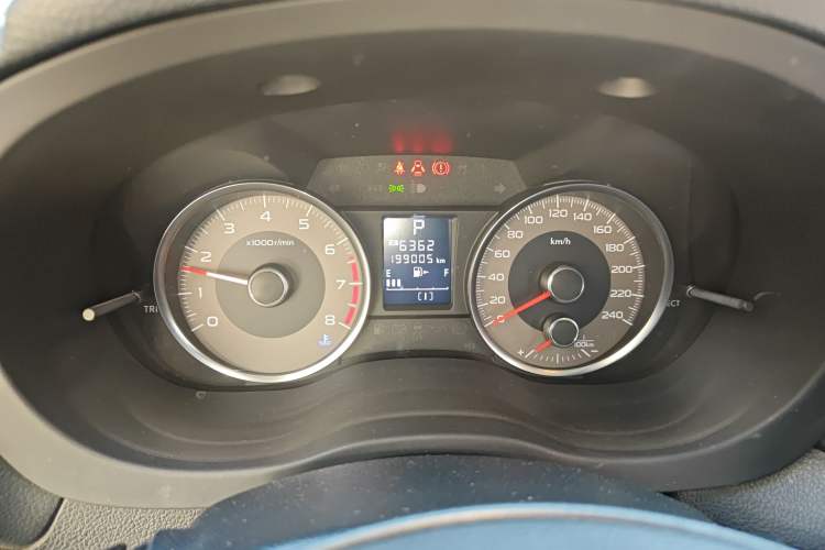 Used Subaru Forester 2013 2.0i Automatic Luxury Edition Odometer Close Up
