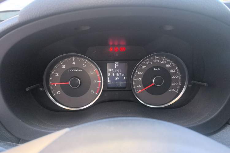 Used Subaru Forester 2013 2.5i Automatic Luxury Edition Odometer Close Up