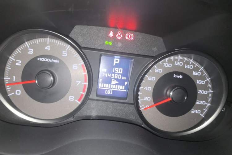 Used Subaru Forester 2013 2.5i Automatic Prestige Edition Odometer Close Up