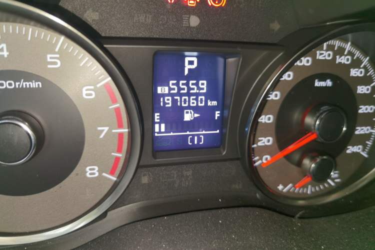 Used Subaru Forester 2014 2.5i Automatic Elite Edition Odometer Close Up