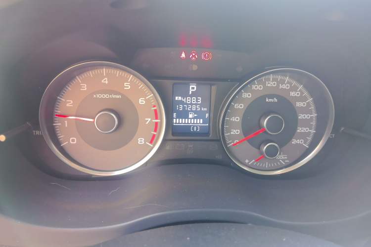 Used Subaru Forester 2015 2.0i Special Edition Commemorative Model Odometer Close Up