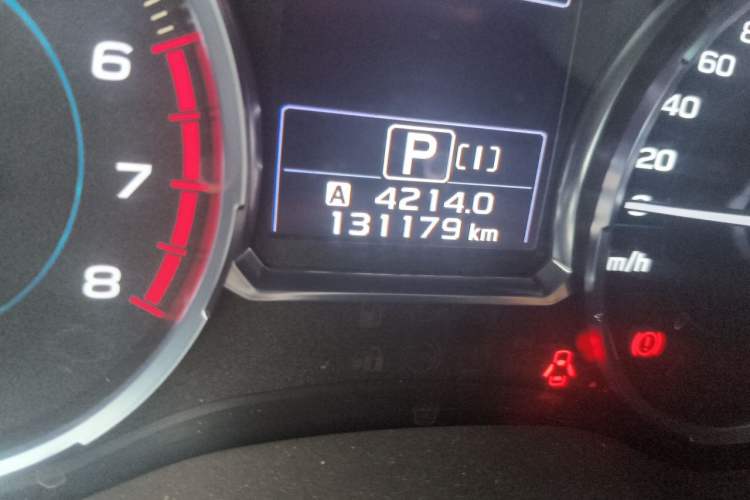 Used Subaru Forester 2016 2.5i Luxury Navigation Edition Odometer Close Up