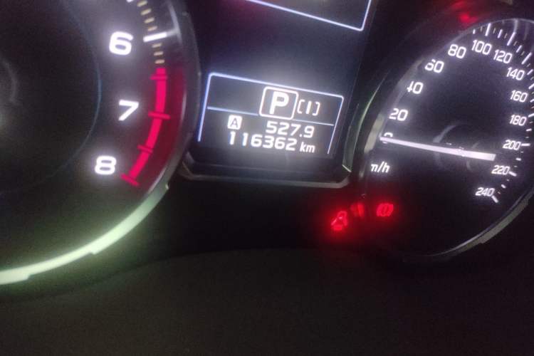 Used Subaru Forester  Odometer Close Up