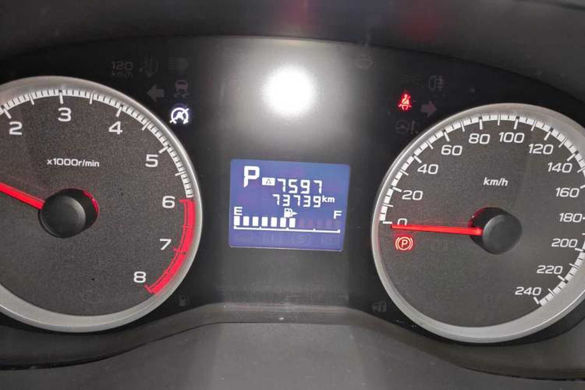 Used Subaru Forester 2019 2.0i Luxury Edition Odometer Close Up