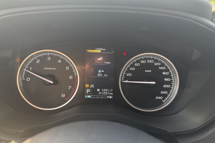 Used Subaru Forester 2021 2.0i Luxury Edition EyeSight Odometer Close Up