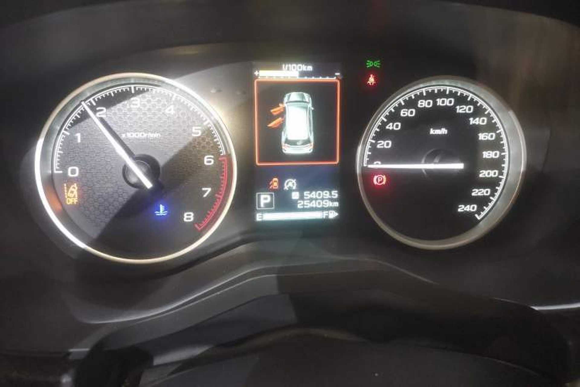 Used Subaru Forester 2022 2.0i AWD Luxury Edition EyeSight Odometer Close Up
