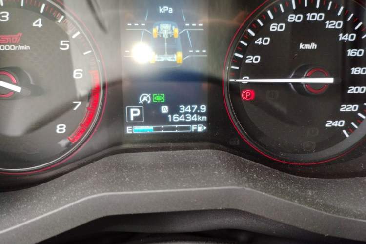 Used Subaru Forester 2024 STI Sport Plus Odometer Close Up