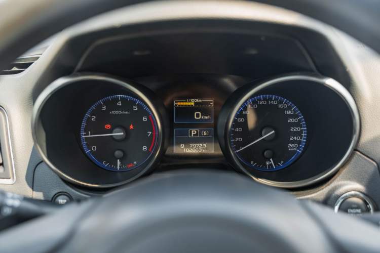 Used Subaru Legacy 2016 2.0 DIT All-Wheel-Drive Ultimate Edition Odometer Close Up