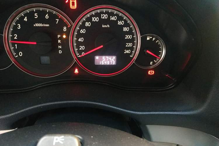 Used Subaru Legacy 2006 2.0R Wagon Odometer Close Up
