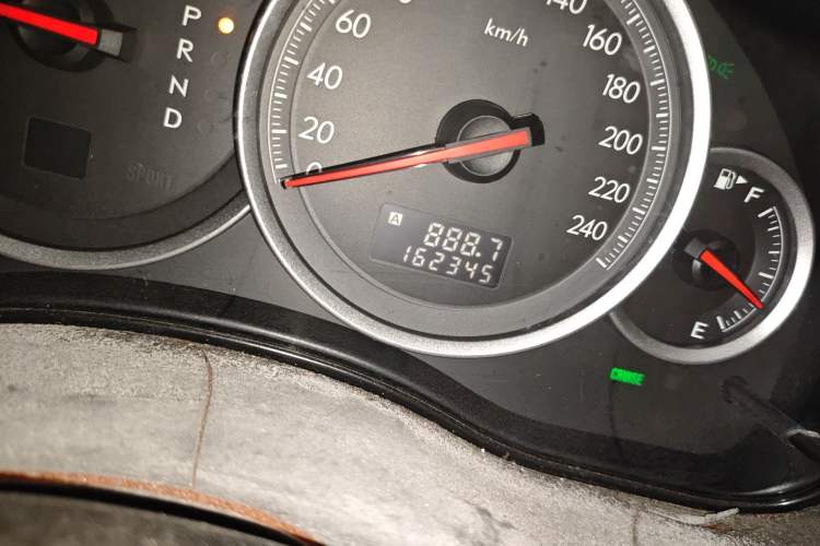 Used Subaru Legacy 2006 2.0R Odometer Close Up