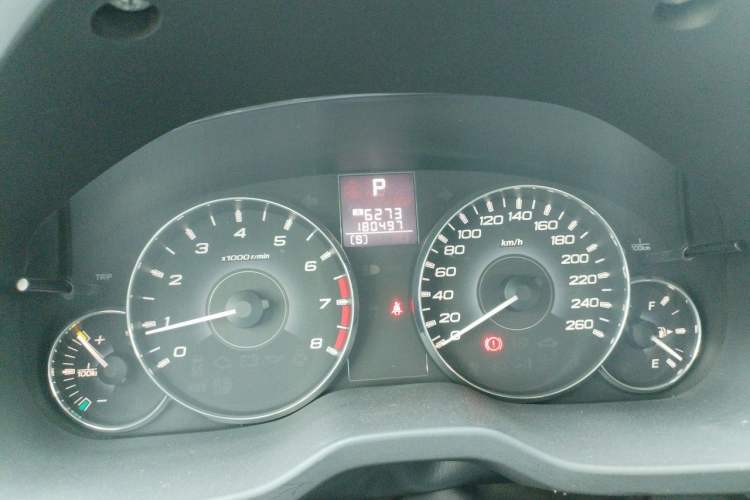 Used Subaru Legacy 2010 2.5GT Luxury Edition Odometer Close Up