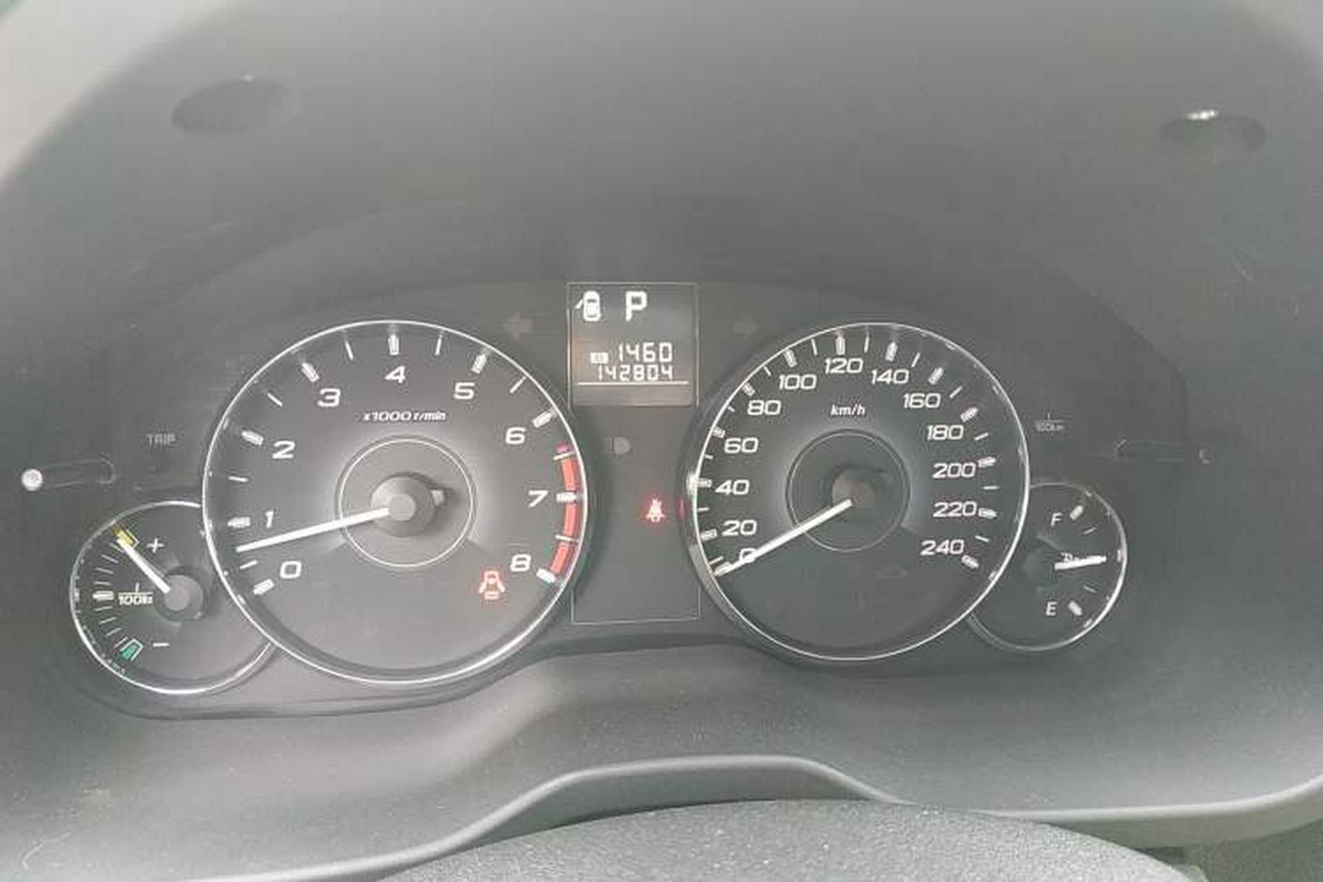 Used Subaru Outback 2010 2.5i Luxury Edition Odometer Close Up