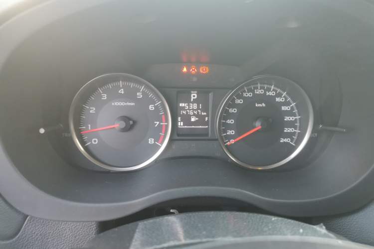Used Subaru XV 2012 2.0i Elite Navigation Edition Odometer Close Up