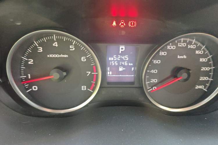 Used Subaru XV 2012 2.0i Comfort Edition Odometer Close Up