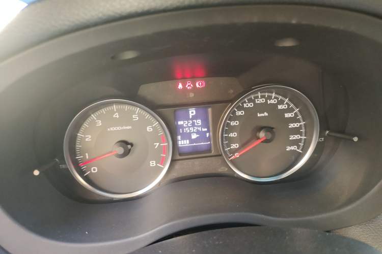 Used Subaru XV 2012 2.0i Luxury Edition Odometer Close Up
