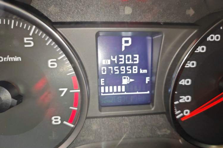 Used Subaru XV 2012 2.0i Comfort Edition Odometer Close Up