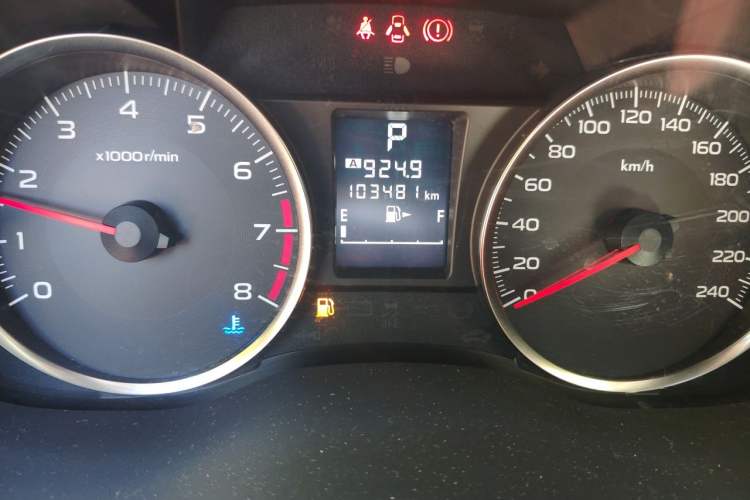 Used Subaru XV 2012 2.0i Comfort Edition Odometer Close Up