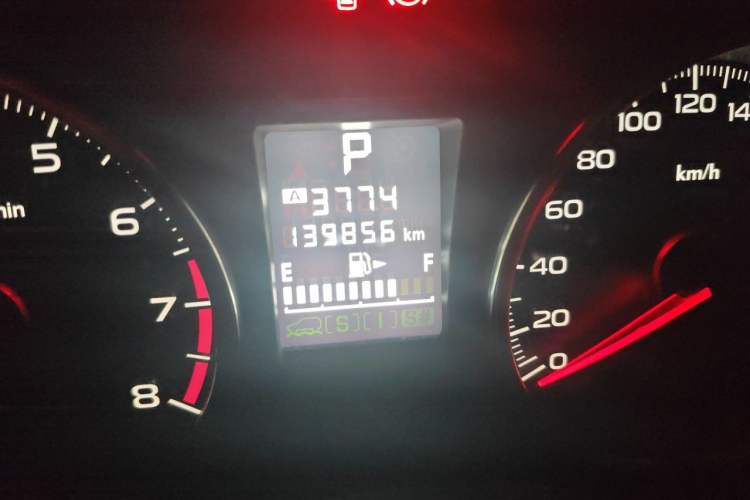 Used Subaru XV 2012 2.0i Comfort Edition Odometer Close Up