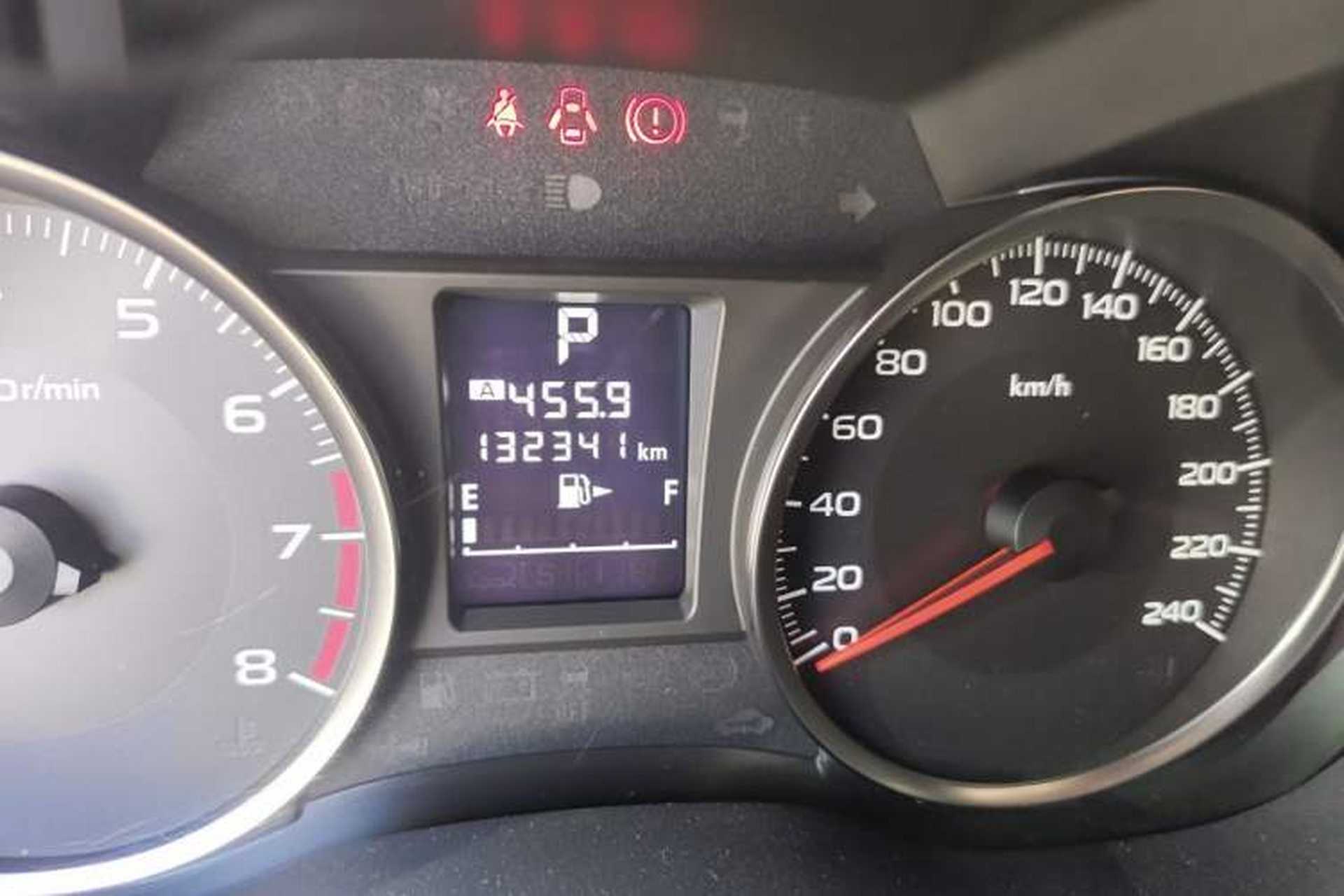 Used Subaru XV 2012 2.0i Comfort Edition Odometer Close Up