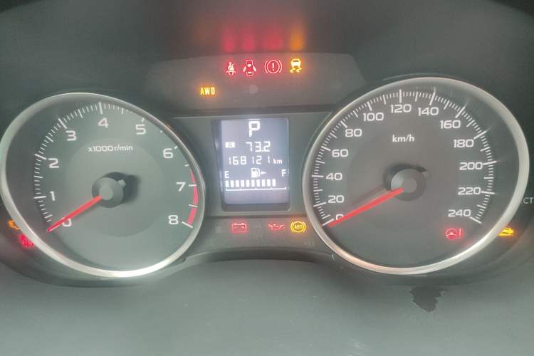 Used Subaru XV 2012 2.0i Comfort Edition Odometer Close Up