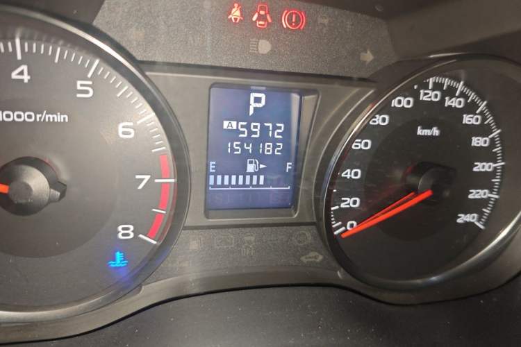 Used Subaru XV 2012 2.0i Elite Edition Odometer Close Up