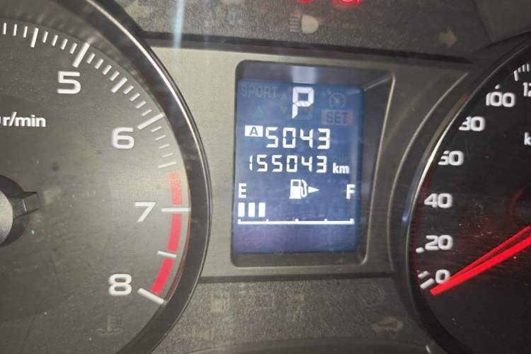 Used Subaru XV 2012 2.0i Luxury Edition Odometer Close Up
