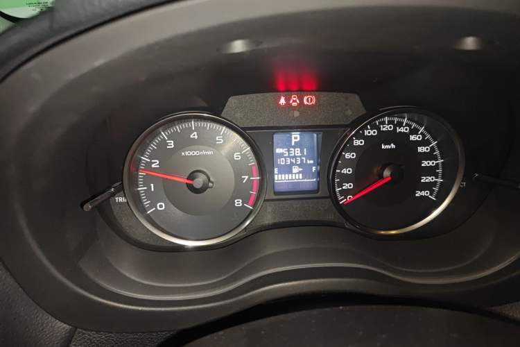 Used Subaru XV 2012 2.0i Comfort Edition Odometer Close Up
