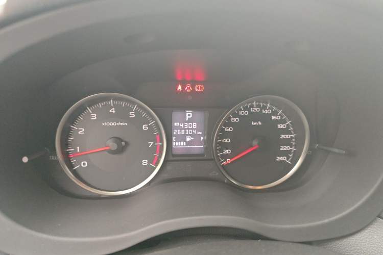 Used Subaru XV 2012 2.0i Comfort Edition Odometer Close Up