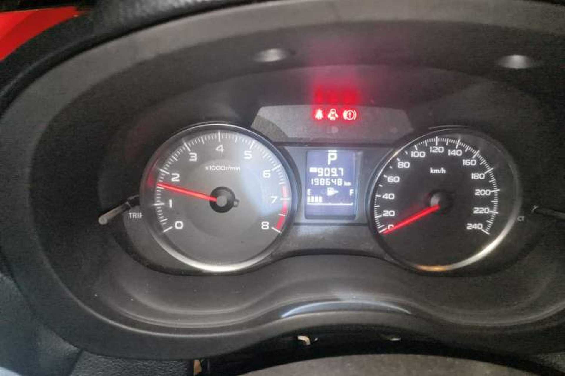Used Subaru XV 2012 2.0i Luxury Edition Odometer Close Up