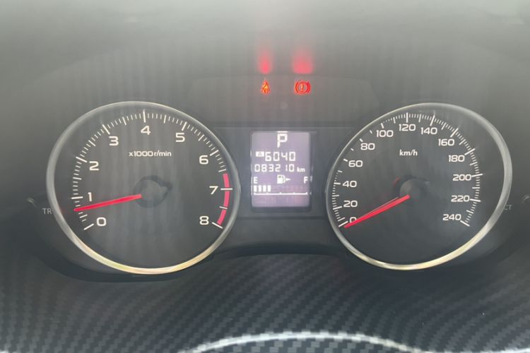 Used Subaru XV 2012 2.0i Luxury Edition Odometer Close Up