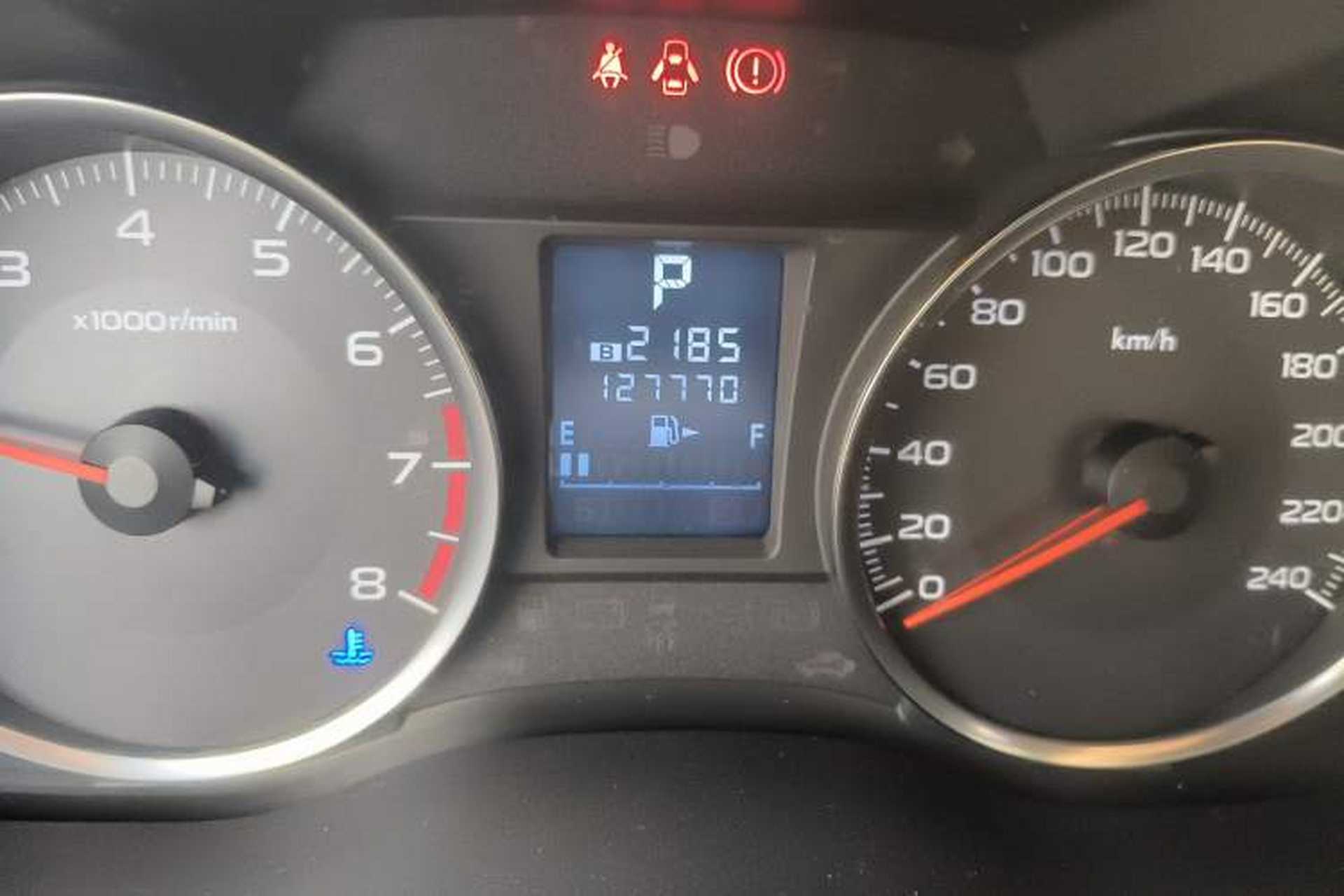 Used Subaru XV 2012 2.0i Luxury Navigation Edition Odometer Close Up