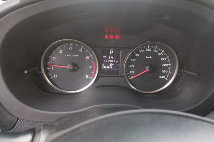 Used Subaru XV 2014 2.0i Comfort Edition Odometer Close Up