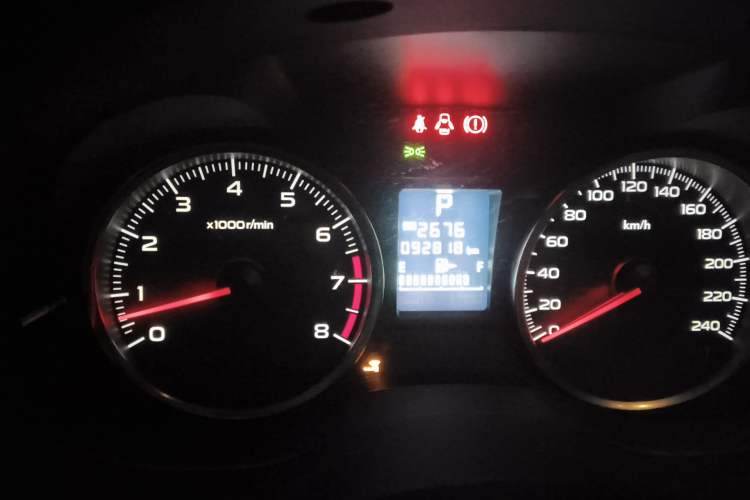 Used Subaru XV 2014 2.0i Luxury Edition Odometer Close Up