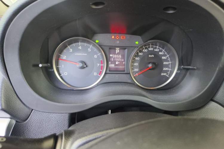 Used Subaru XV 2014 2.0i Comfort Edition Odometer Close Up