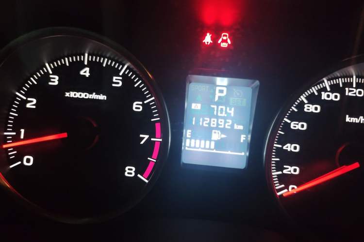 Used Subaru XV 2014 2.0i Luxury Edition Odometer Close Up