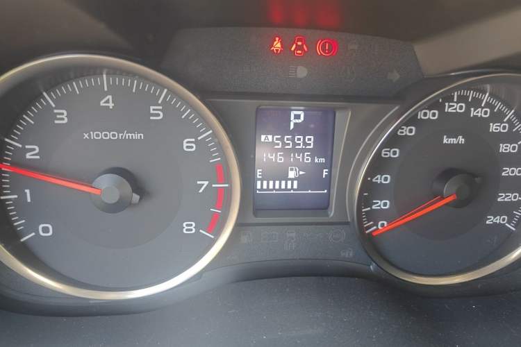 Used Subaru XV 2015 2.0i Special Edition Sport Model Odometer Close Up
