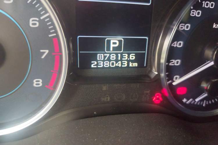 Used Subaru XV 2015 2.0i Luxury Edition Odometer Close Up