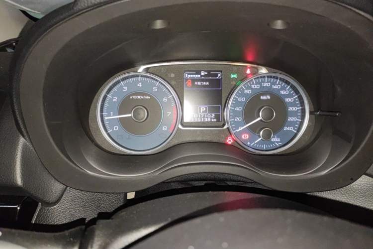 Used Subaru XV 2017 2.0i Elite Edition Odometer Close Up