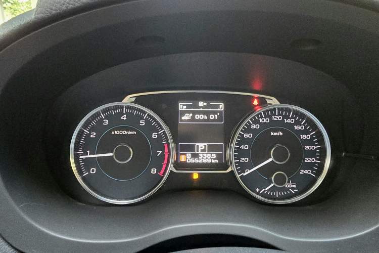 Used Subaru XV 2017 2.0i Luxury Edition Odometer Close Up