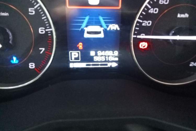 Used Subaru XV 2018 2.0i All-Wheel-Drive Luxury Edition with EyeSight Odometer Close Up