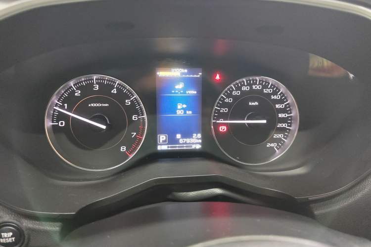 Used Subaru XV 2018 2.0i All-Wheel-Drive Luxury Edition with EyeSight Odometer Close Up
