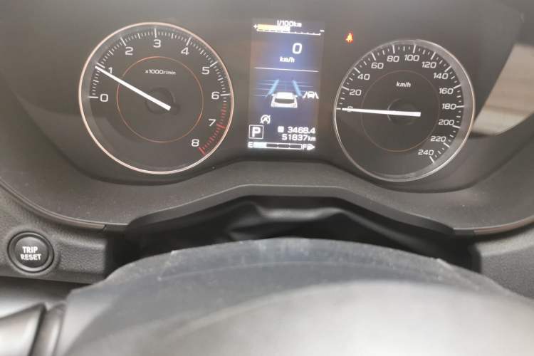 Used Subaru XV 2019 2.0i All-Wheel-Drive Luxury Edition EyeSight China VI Odometer Close Up