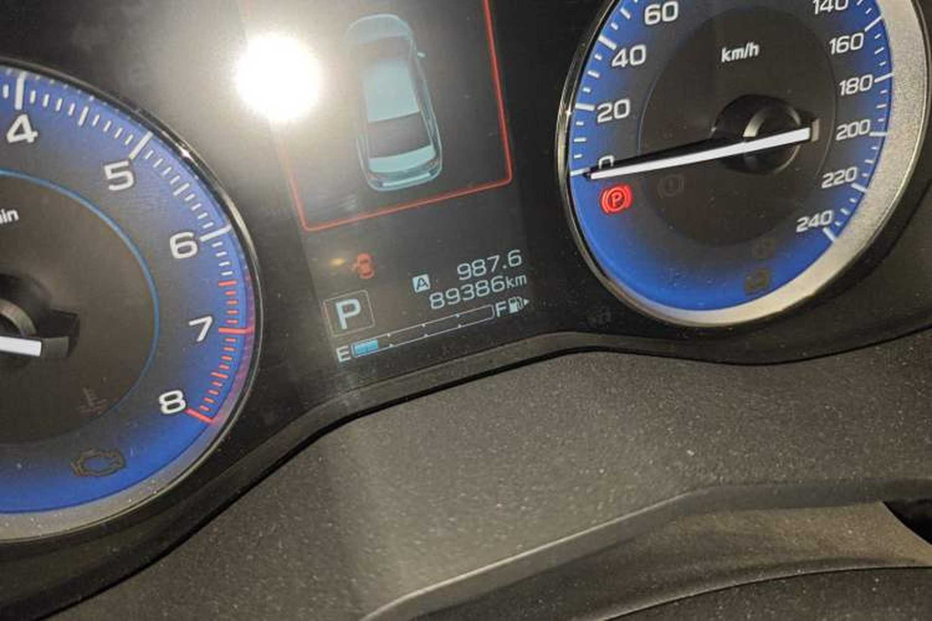 Used Subaru XV 2019 2.0i e-Boxer Flagship Edition EyeSight China V-standard Odometer Close Up