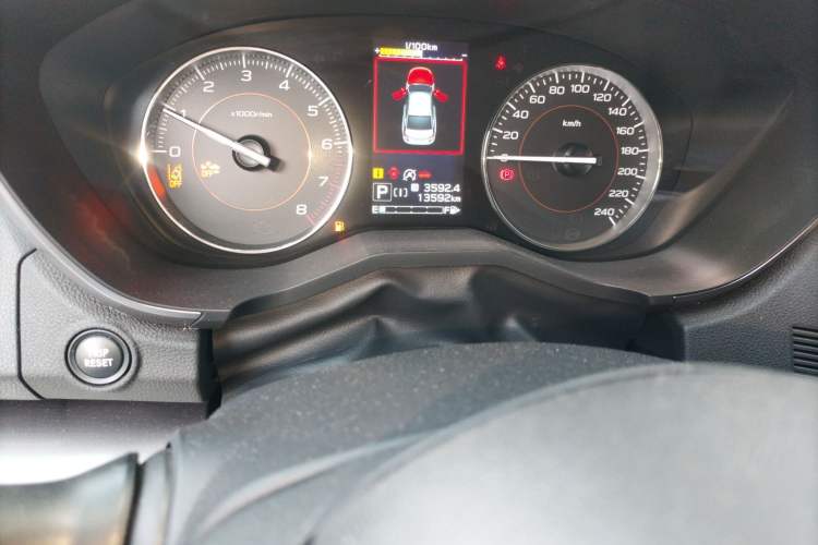 Used Subaru XV 2021 2.0i All-Wheel-Drive Luxury Edition EyeSight Odometer Close Up