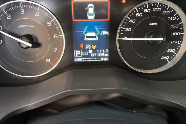 Used Subaru XV 2021 2.0i All-Wheel-Drive Luxury Edition EyeSight Odometer Close Up