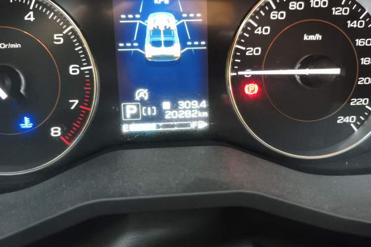 Used Subaru XV 2021 2.0i All-Wheel-Drive Luxury Edition EyeSight Odometer Close Up
